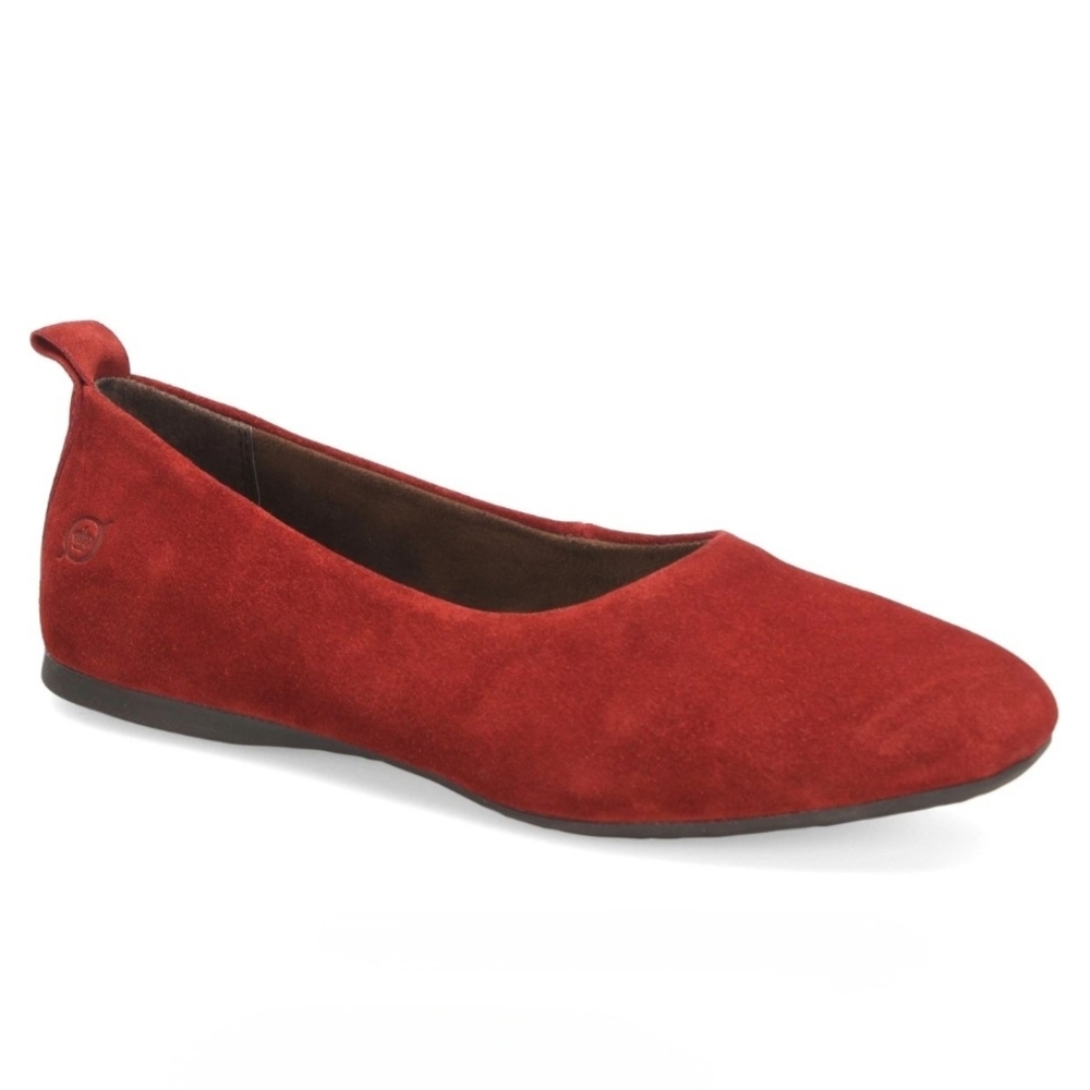 Born Red (Opera) Suede Flats Sz 7 M - Picture 9 of 10